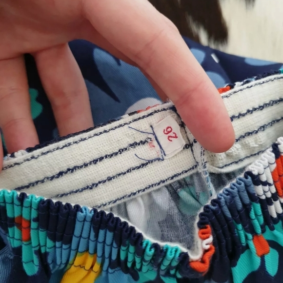 VTG 1960s DEADSTOCK Floral Flower Power Cotton Flares Pants Approx. 5-6 Years - Picture 6 of 12